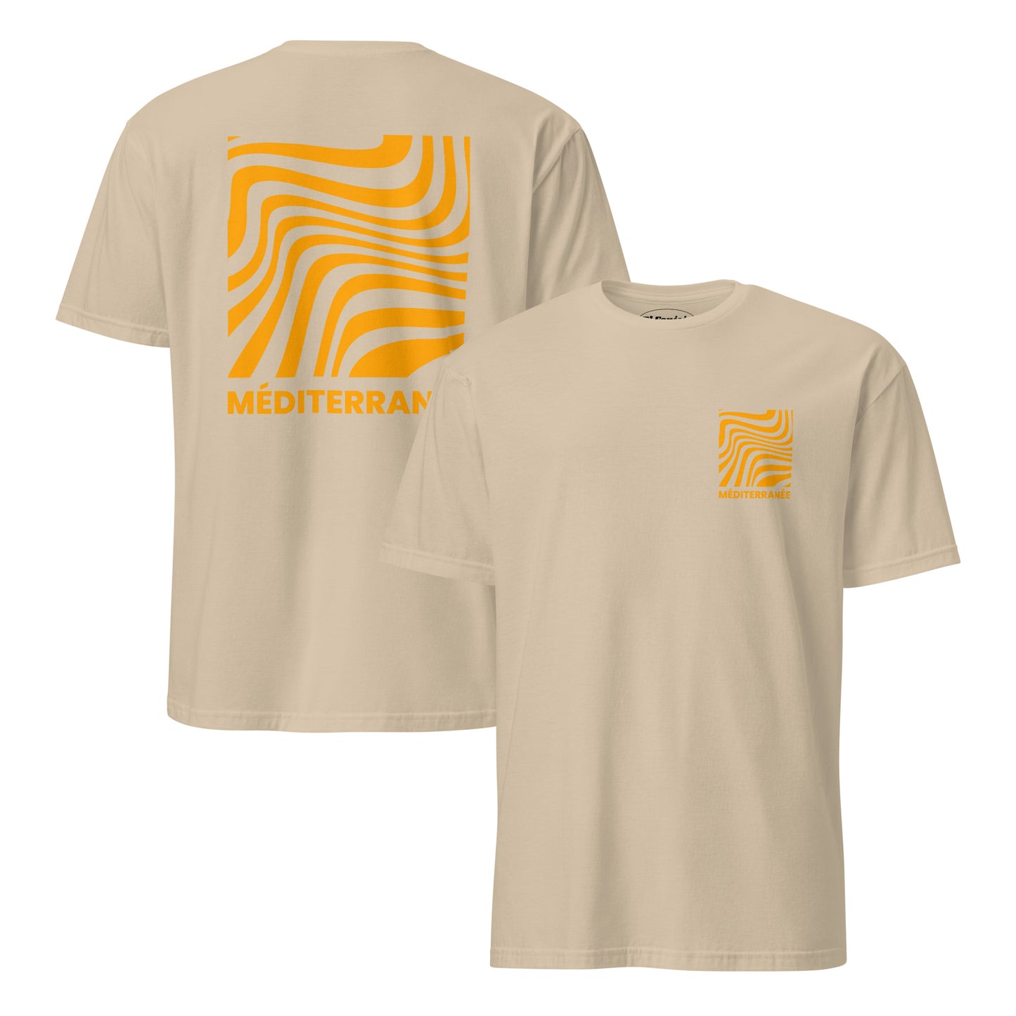 méditerranée waves beige t-shirt