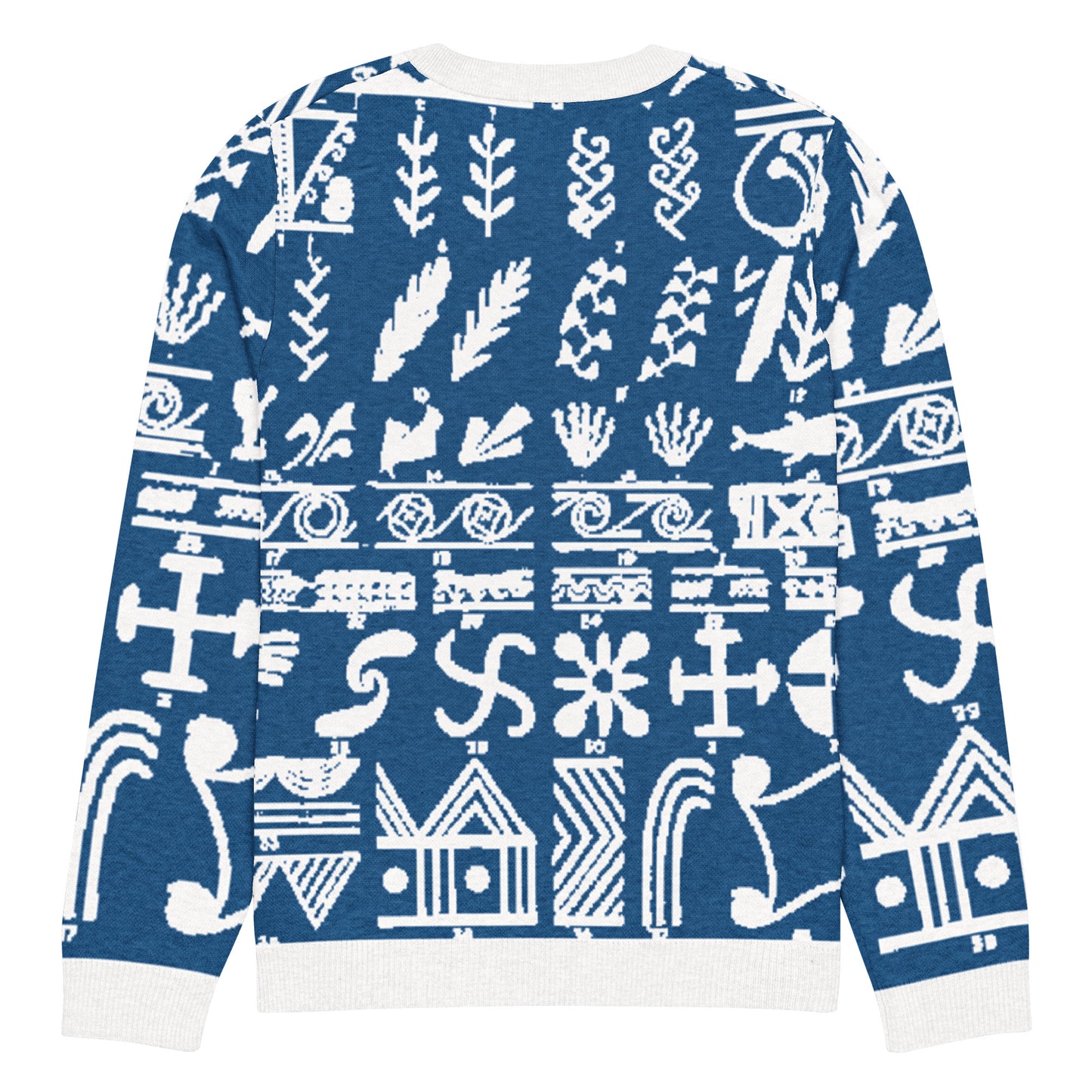 minoan knitted sweater antique crete pattern