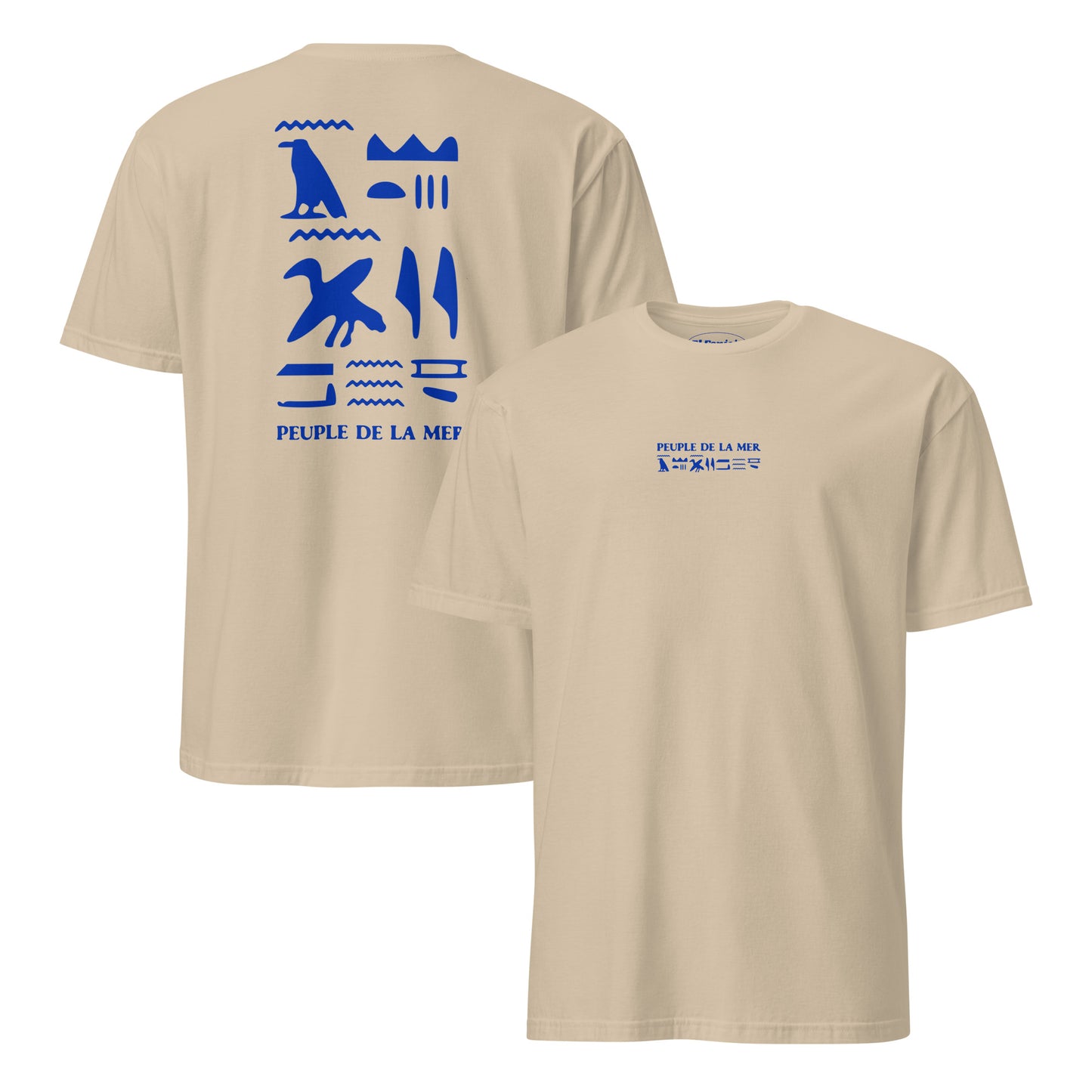 peuple de la mer egyptian t-shirt beige color