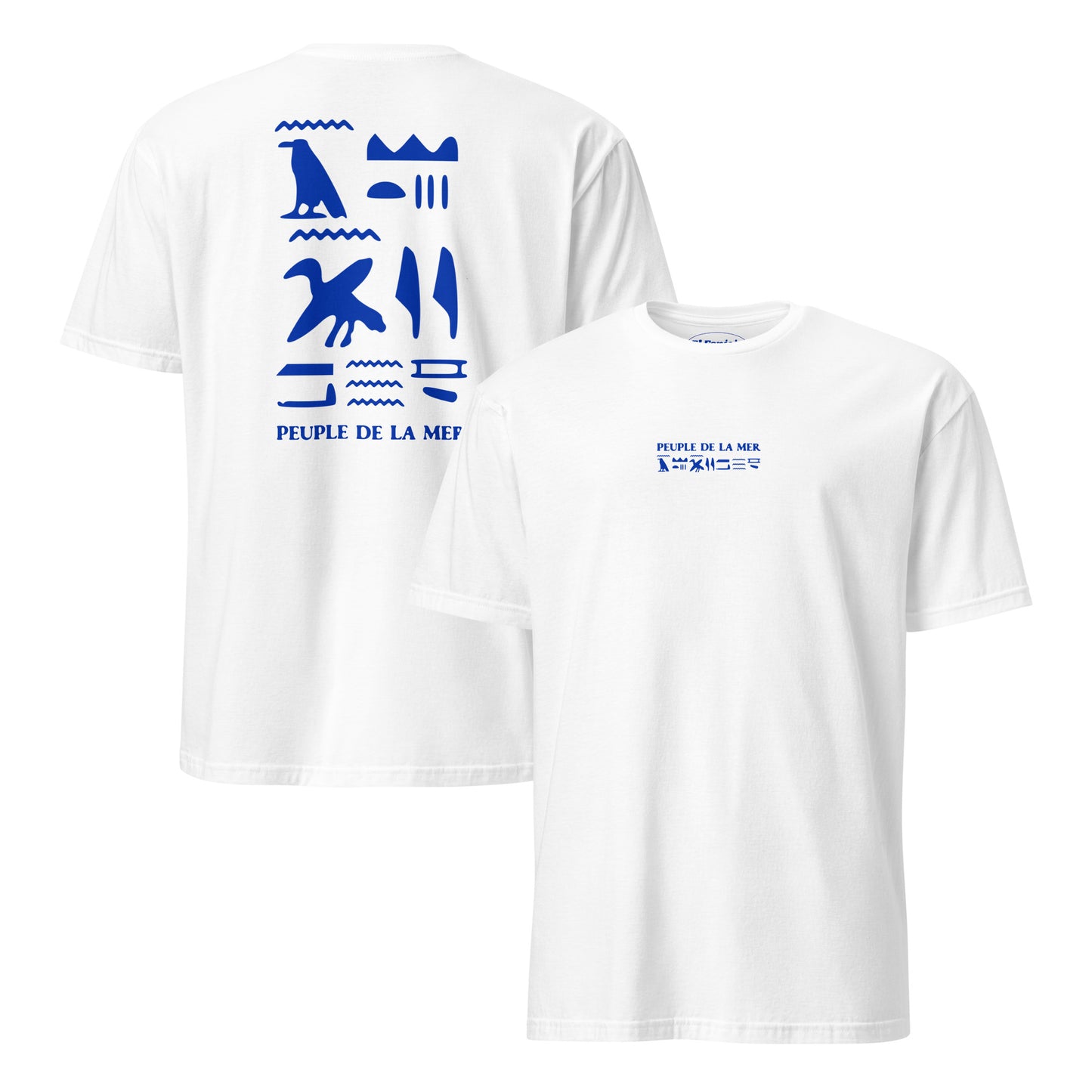 peuple de la mer egyptian white t-shirt