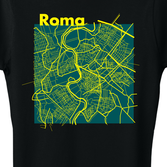 Roma map Women's T-Shirt - El Fenicio