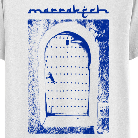 Marrakech Blue Door T-Shirt - El Fenicio