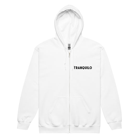 tranquilo zipped hoodie front
