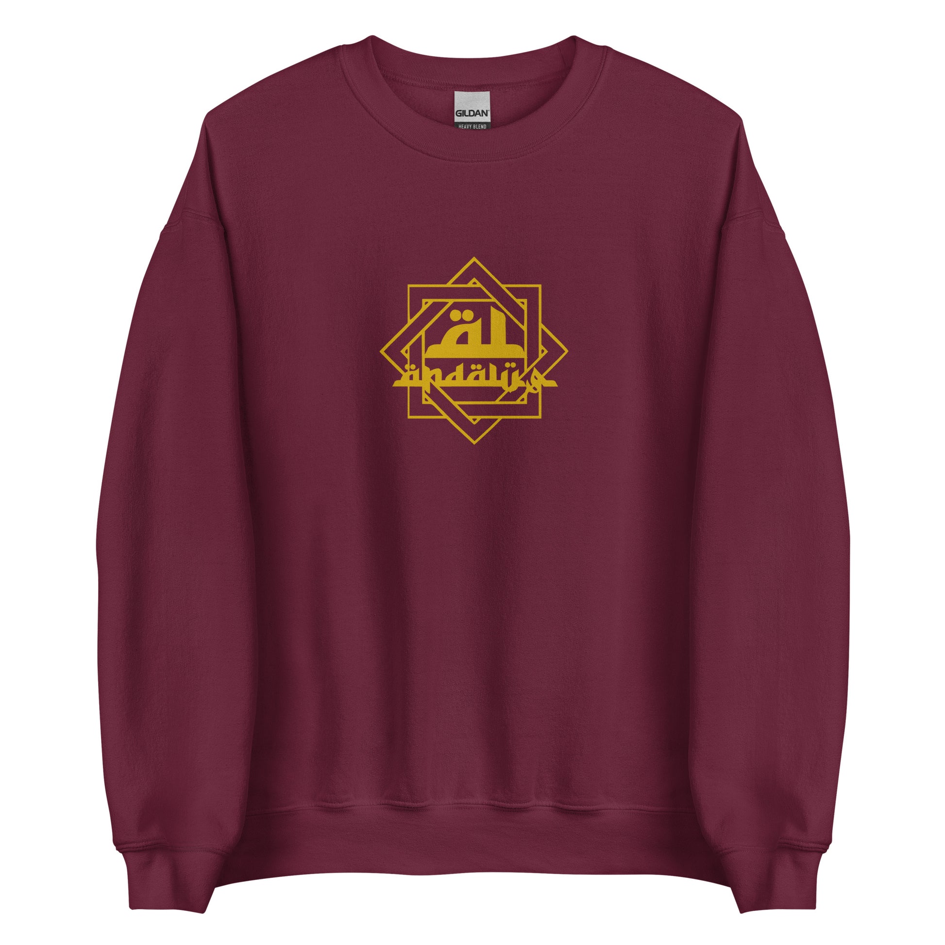 al andalus sweatshirt front maroon