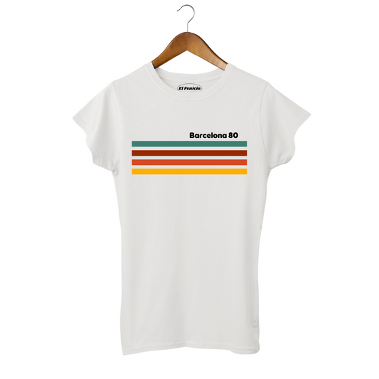Barcelona 80 White Women's T-Shirt