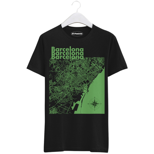 Barcelona Map T-Shirt