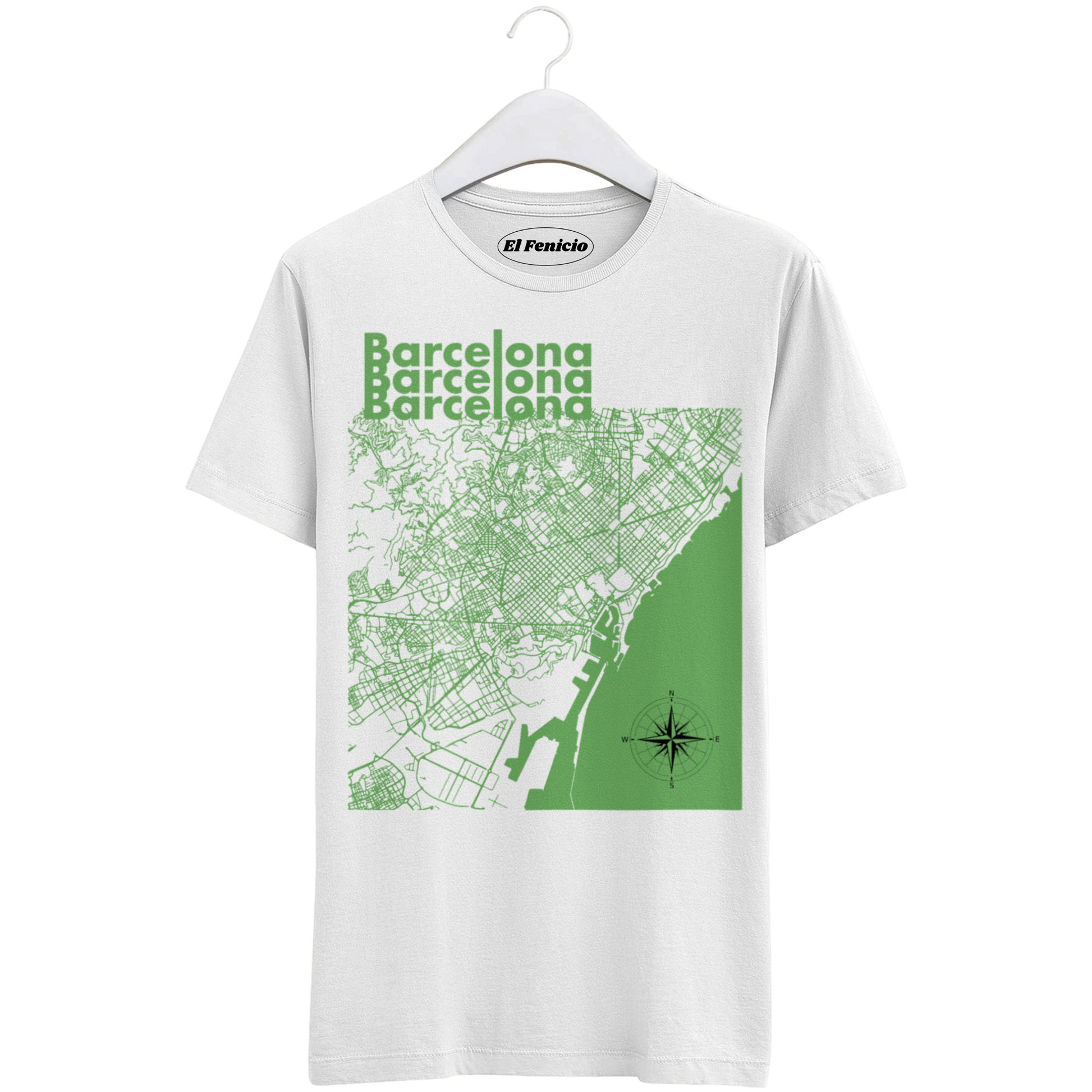 Barcelona Map T-Shirt