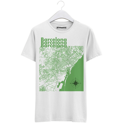Barcelona Map T-Shirt