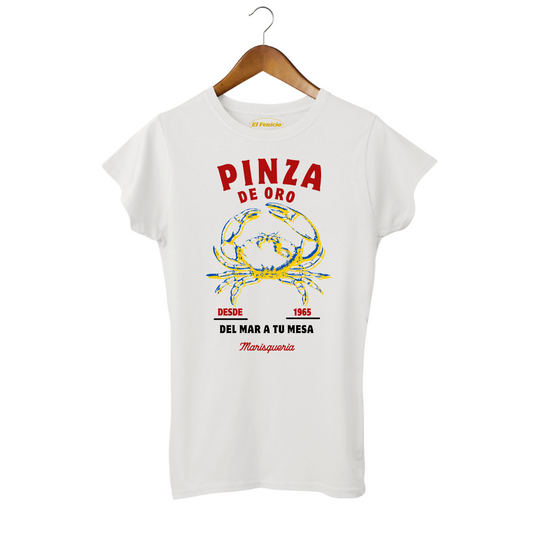 Marisqueria Women's white T-Shirt crab restaurante
