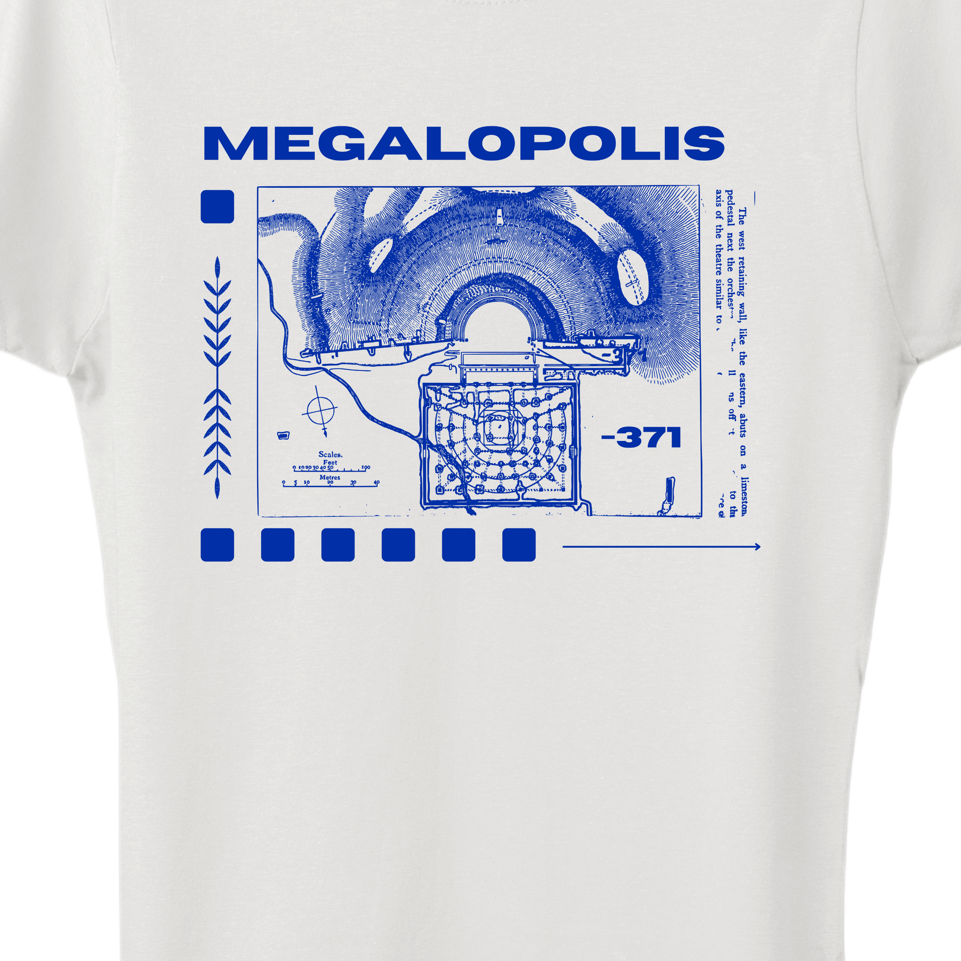 Megalopolis Women's T-Shirt zoom greece white