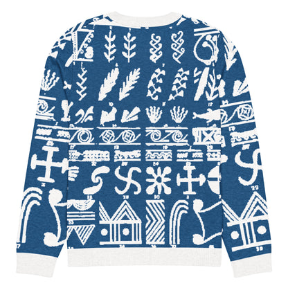 minoan knitted sweater antique crete pattern