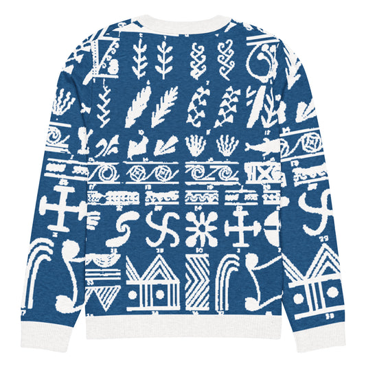 minoan knitted sweater antique crete pattern