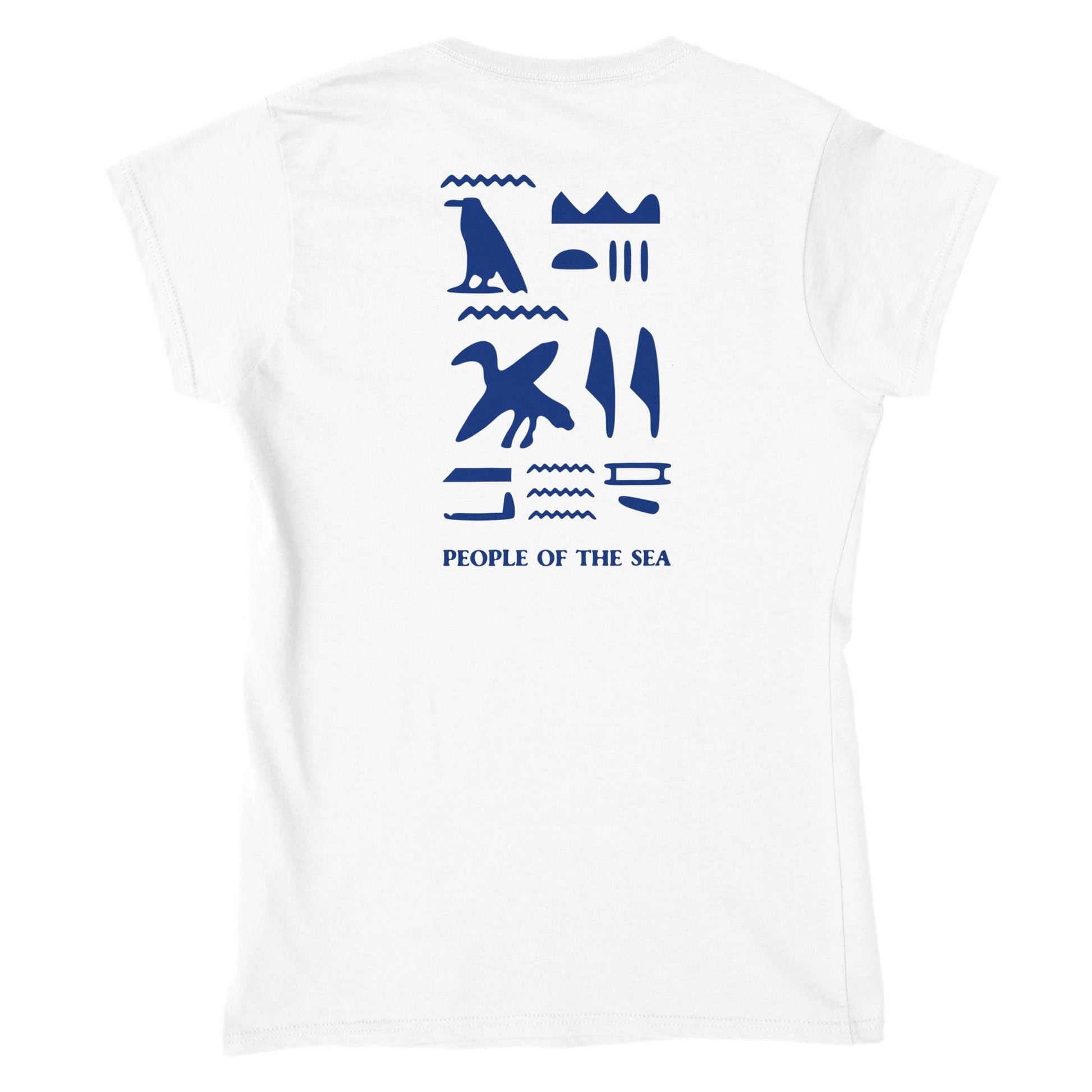 people of the sea t-shirt back women el fenicio white t-shirt egypt