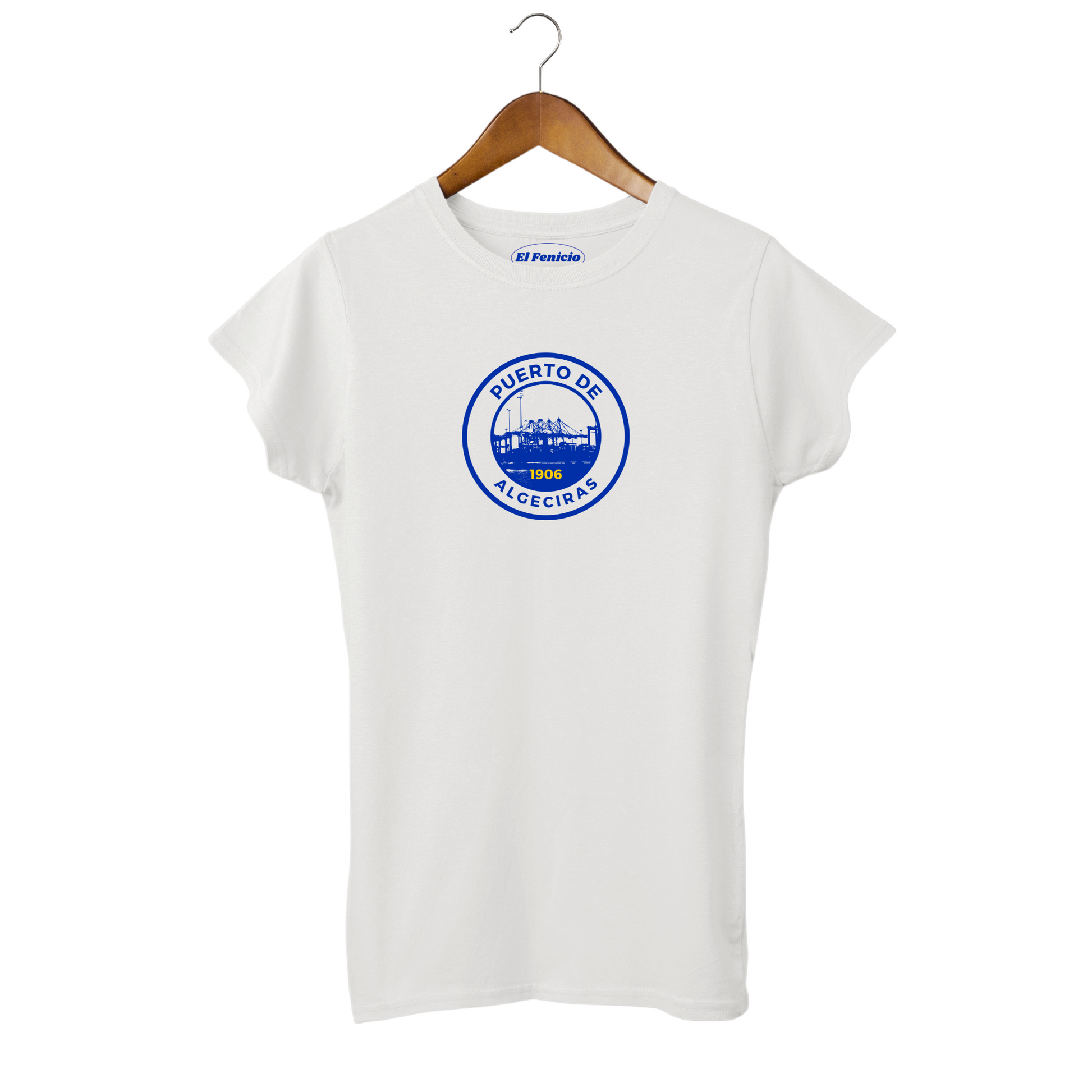 Puerto de Algeciras Women's T-Shirt Spain El Fenicio white 