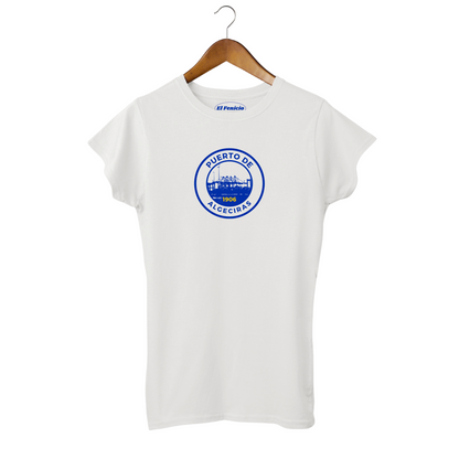 Puerto de Algeciras Women's T-Shirt Spain El Fenicio white 