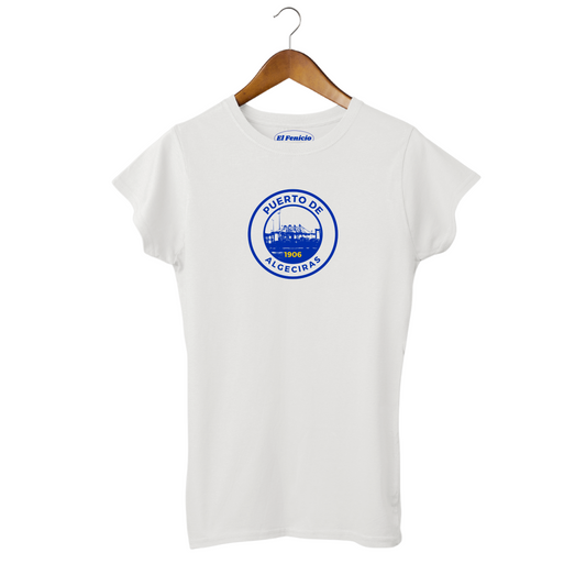 Puerto de Algeciras Women's T-Shirt Spain El Fenicio white 