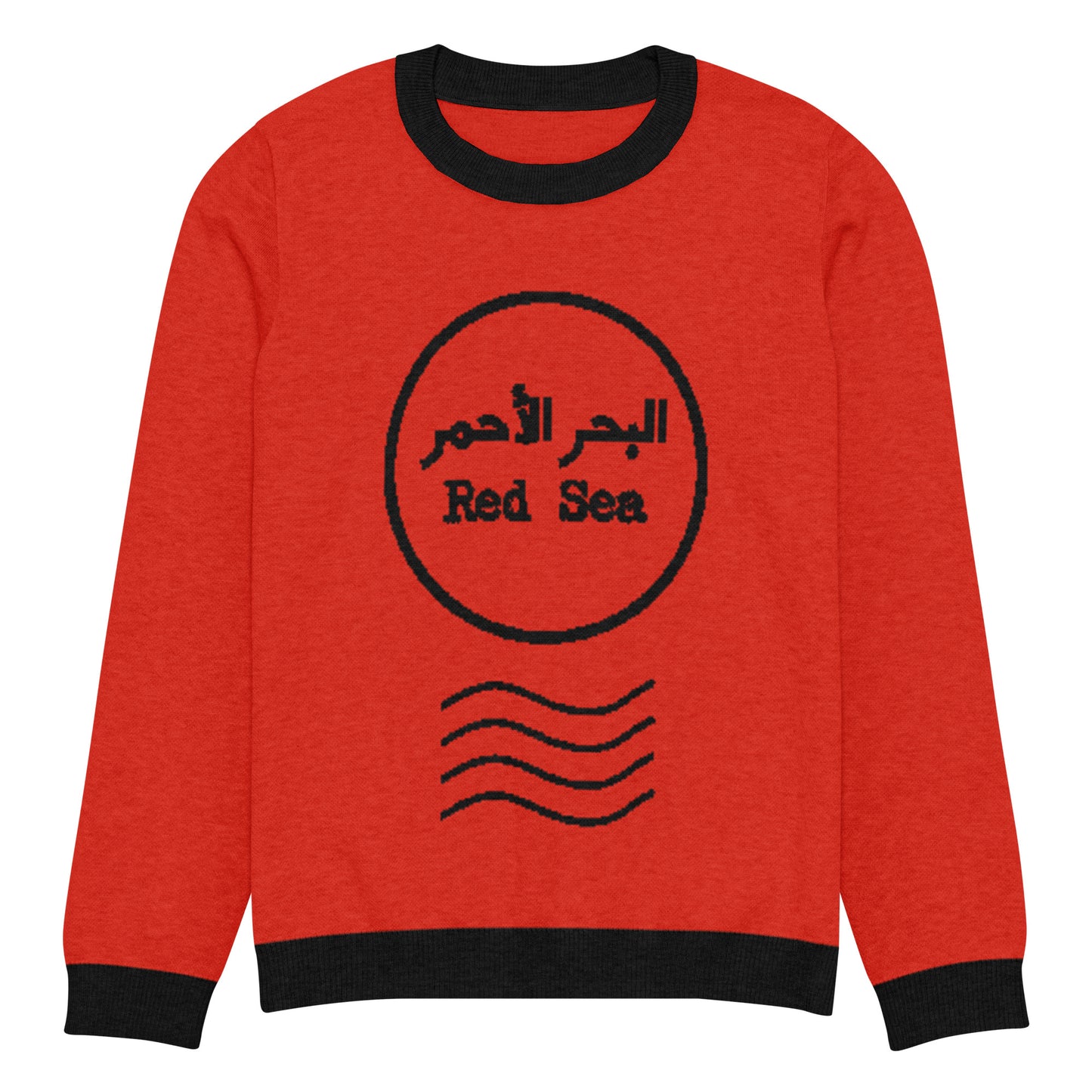 red sea knitted sweater