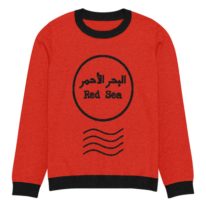 red sea knitted sweater
