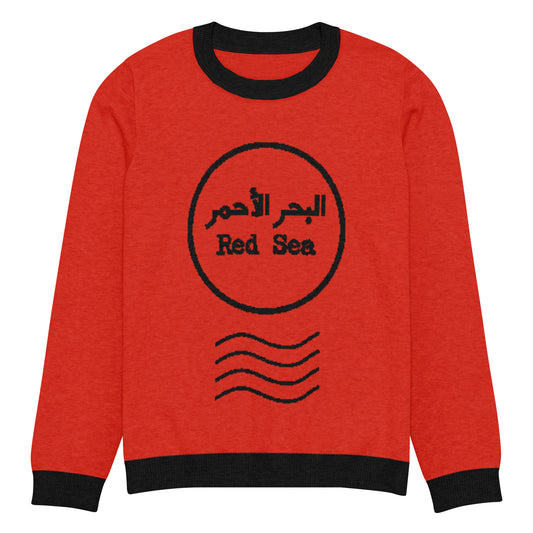 red sea knitted sweater