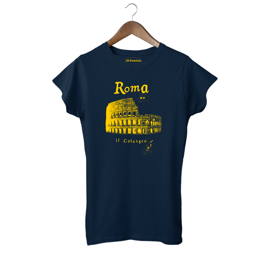 Roma Colosseo Women's T-Shirt navy blue 
