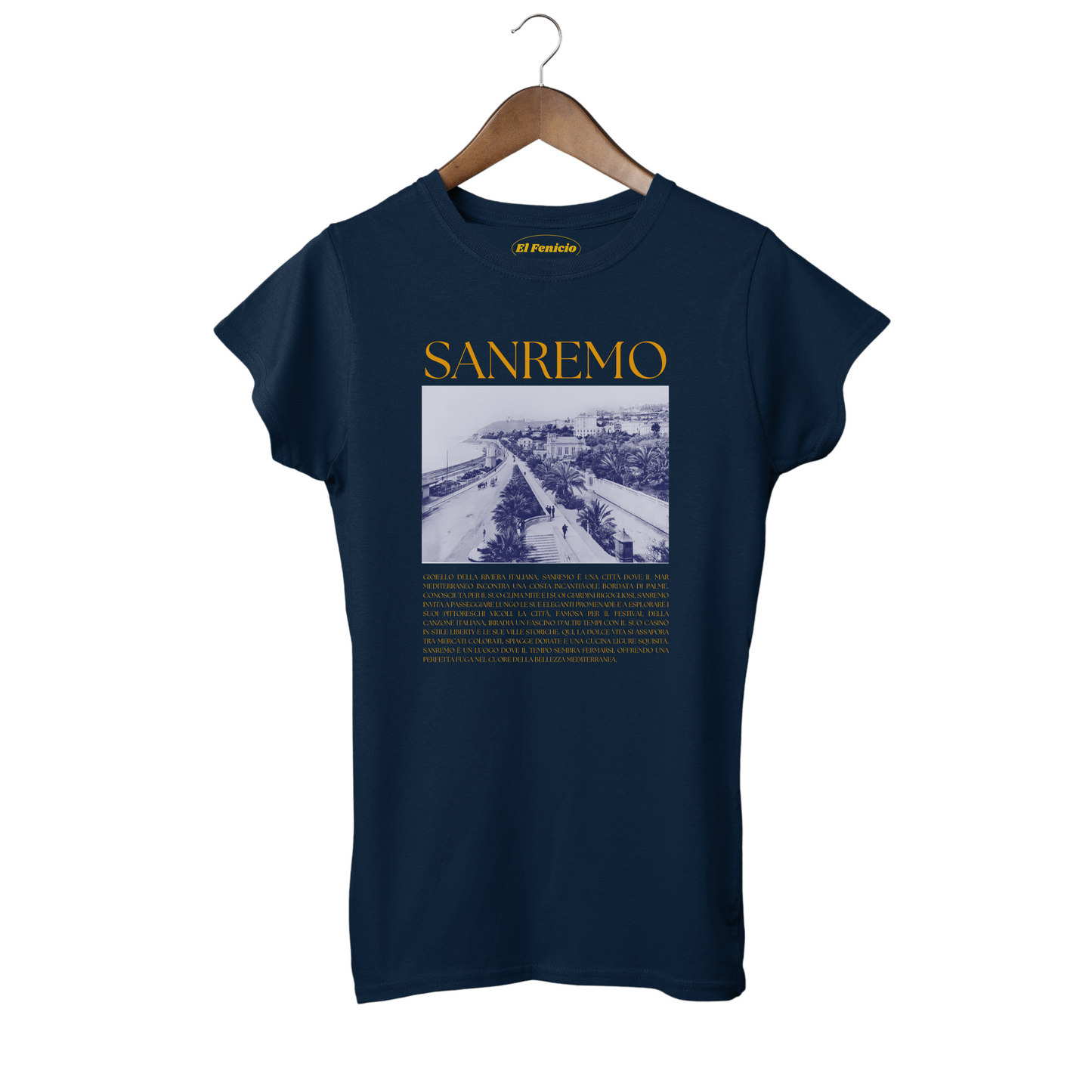 Sanremo Women's T-Shirt italia navy blue