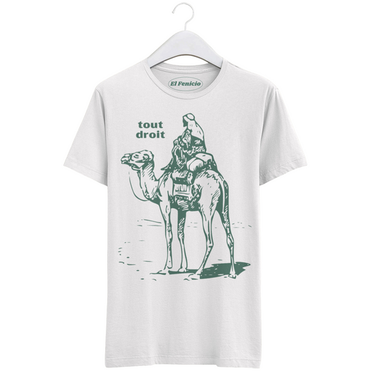 Tout droit dromadaire desert blanc T-Shirt