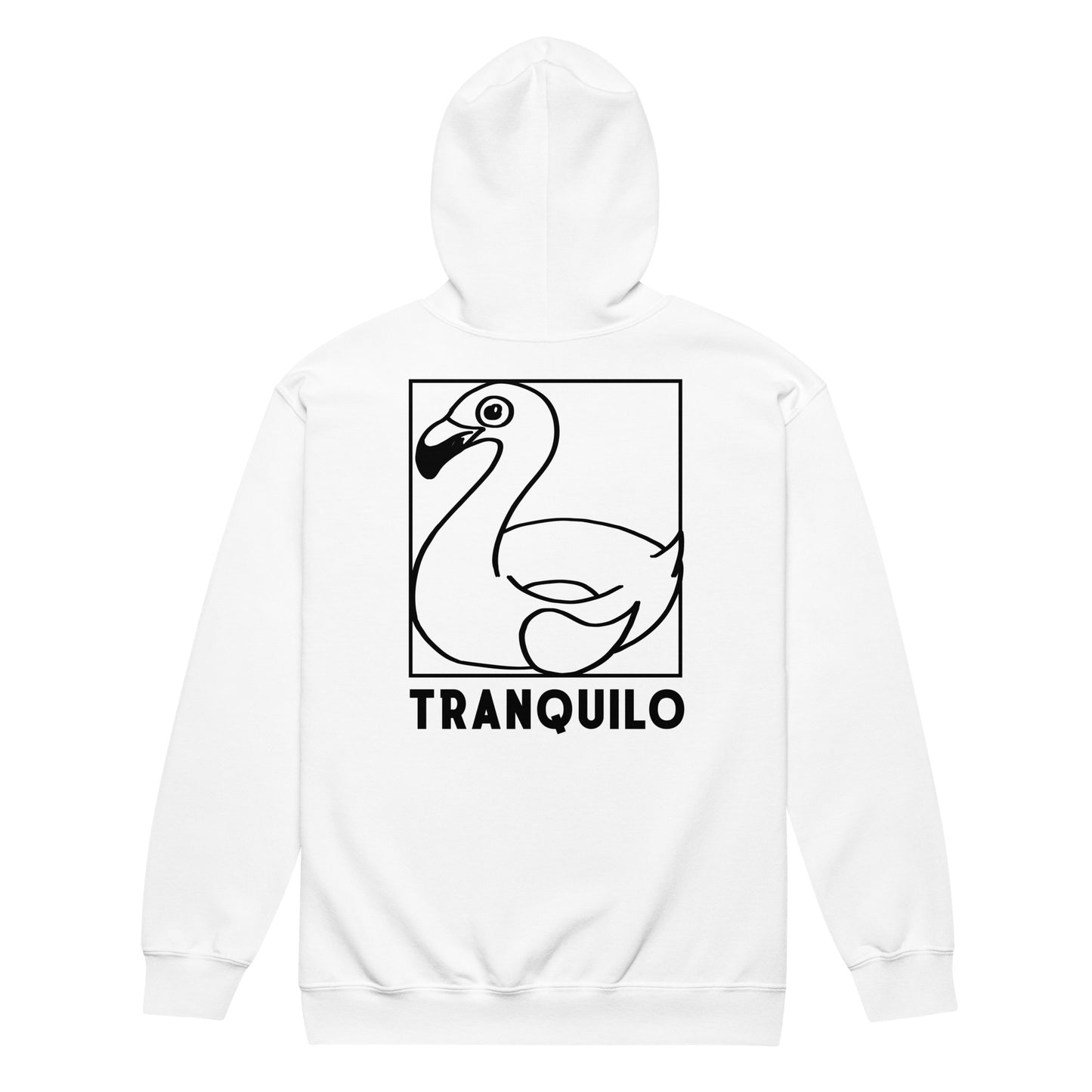 tranquilo zipped hoodie back